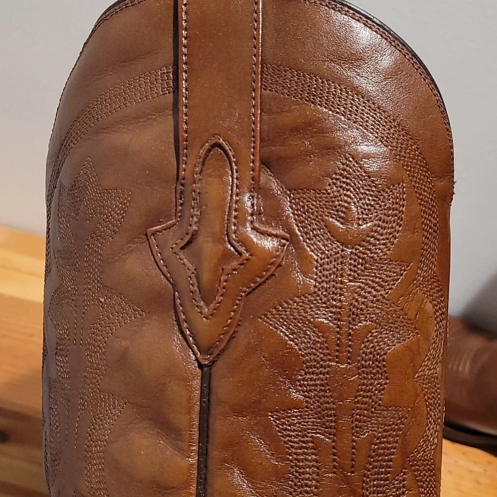 Women's Resistol Brown leather cowboy boots size 9 - Picture 12 of 15